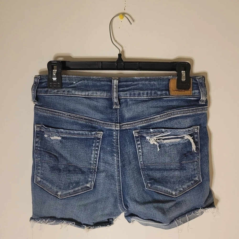 𝅺American Eagle Women's Hi-Rise Jean Shorts - Size (4) - Excellent Condition